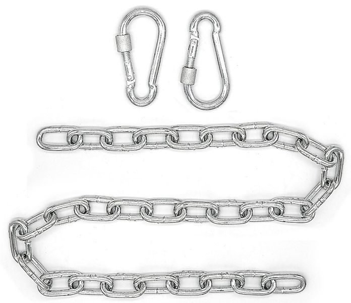 AMANKA Hängesessel Kette 100 cm mit Karabinern - 230 kg Schwerlast Hängestu günstig online kaufen