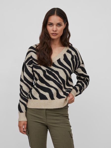 Vila Strickpullover VIRIL FEAMI MIX V-NECK günstig online kaufen