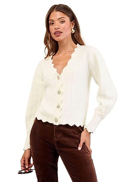 LIPSY Strickjacke Lipsy Strickjacke mit Bogenkante, Regular (1-tlg) günstig online kaufen