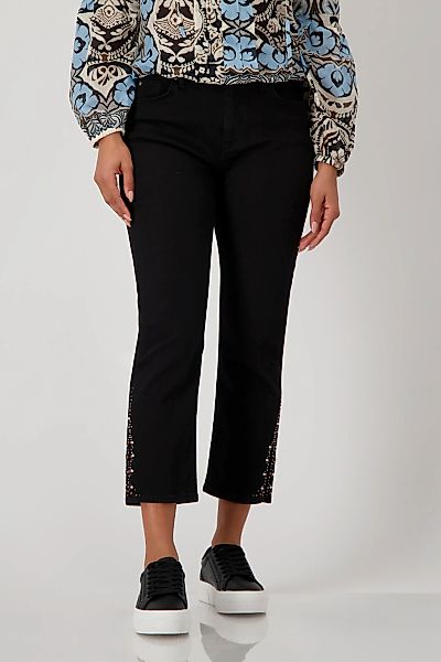 Monari 7/8-Hose "Hose Jeans Schmuck 64cm", Mit Gürtelschlaufen günstig online kaufen