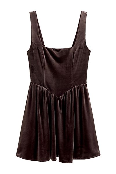 Next Samtkleid Tailliertes Minikleid aus Samt, günstig online kaufen