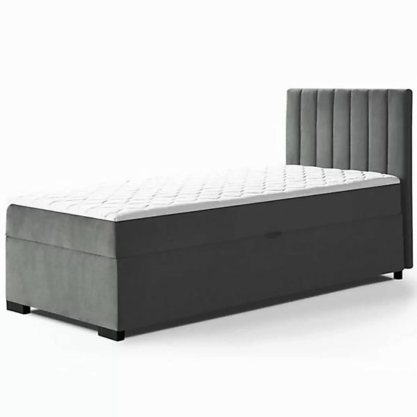 Beautysofa Boxspringbett Eric B:90/100/140/160/180cm (kleines Bett, inkl. F günstig online kaufen