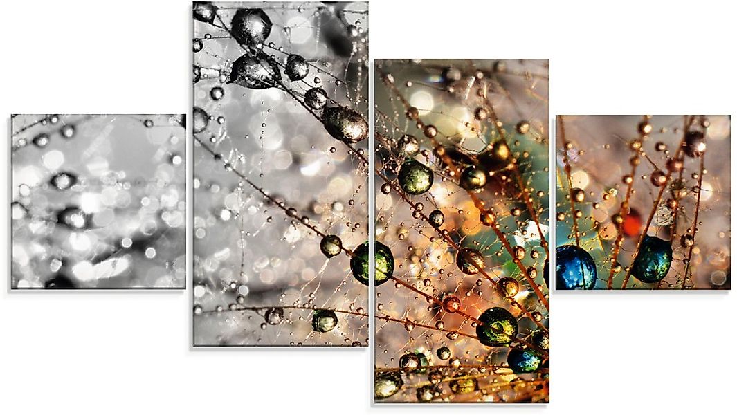 Artland Glasbild »Farbenfrohe Natur«, Blumen, (4 St.), in verschiedenen Grö günstig online kaufen