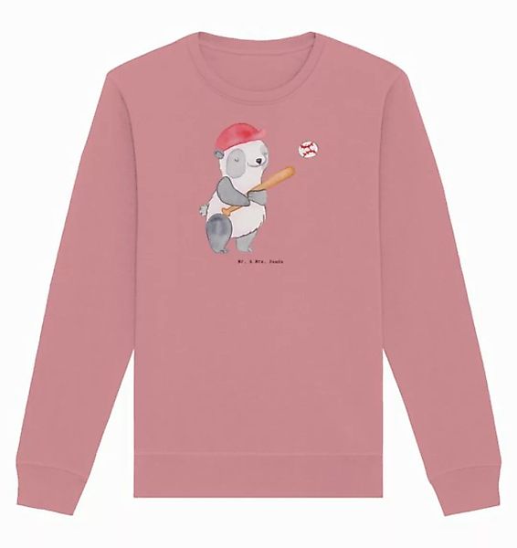 Mr. & Mrs. Panda Longpullover Größe XL Panda Baseball spielen - Canyon Pink günstig online kaufen