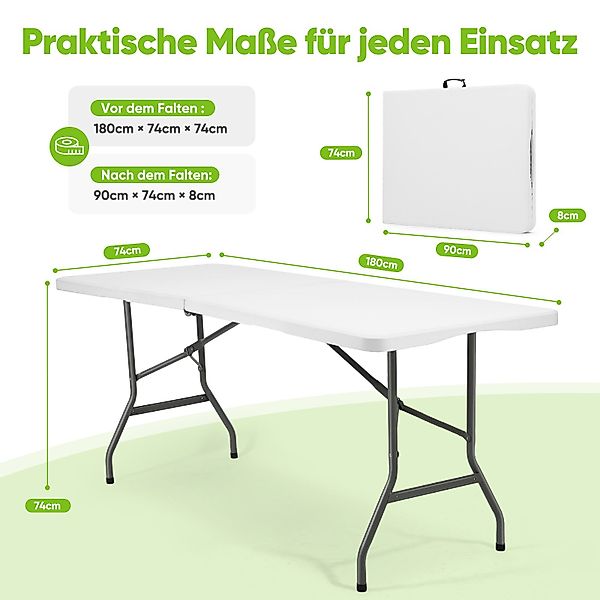 Sekey Klapptisch Campingtisch Klappbar Partytisch Buffettisch günstig online kaufen