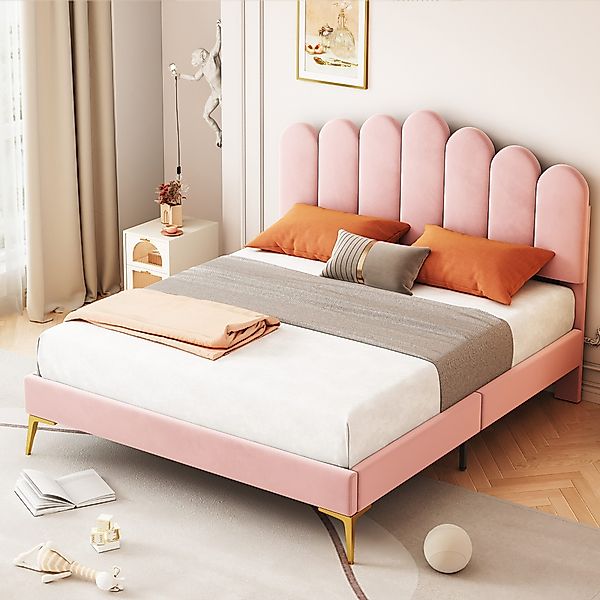 STILVORA Polsterbett 140x200 Kinderbett mit Matratze,Bettgestell günstig online kaufen