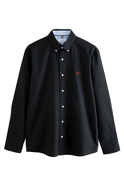 Next Langarmhemd Slim Fit Langärmeliges Oxfordhemd günstig online kaufen