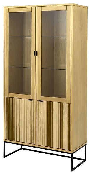 Tenzo Vitrine BALI Geriffelte Eichenfront, verstellbare günstig online kaufen