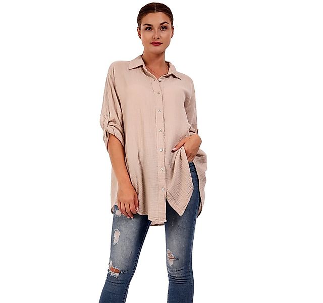 YC Fashion & Style Hemdbluse Oversized günstig online kaufen