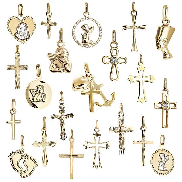 NKlaus Kreuzanhänger Tauf Kreuz Kettenanhänger 333 günstig online kaufen