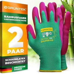 GRÜNTEK Gartenhandschuhe Natur aus Bambusfasern, Öko günstig online kaufen