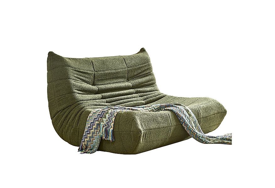 MODFU Sofa Klappbares Einzelsofa, Teddy-Samt Sofa für maximalen Komfort - H günstig online kaufen