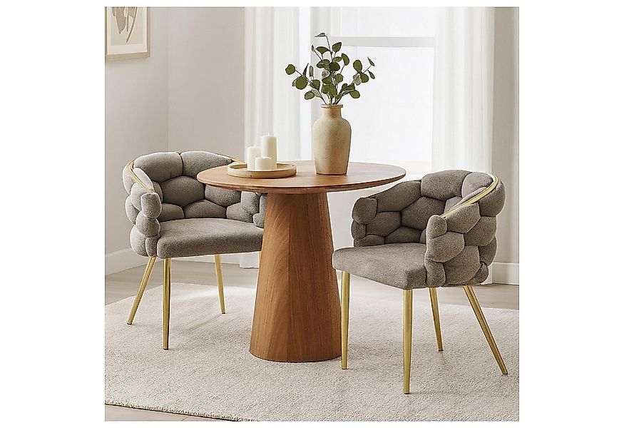 HTI-Living Esszimmerstuhl Stuhl Alsen Gold Braun (Stück, 1 St), Design Pols günstig online kaufen