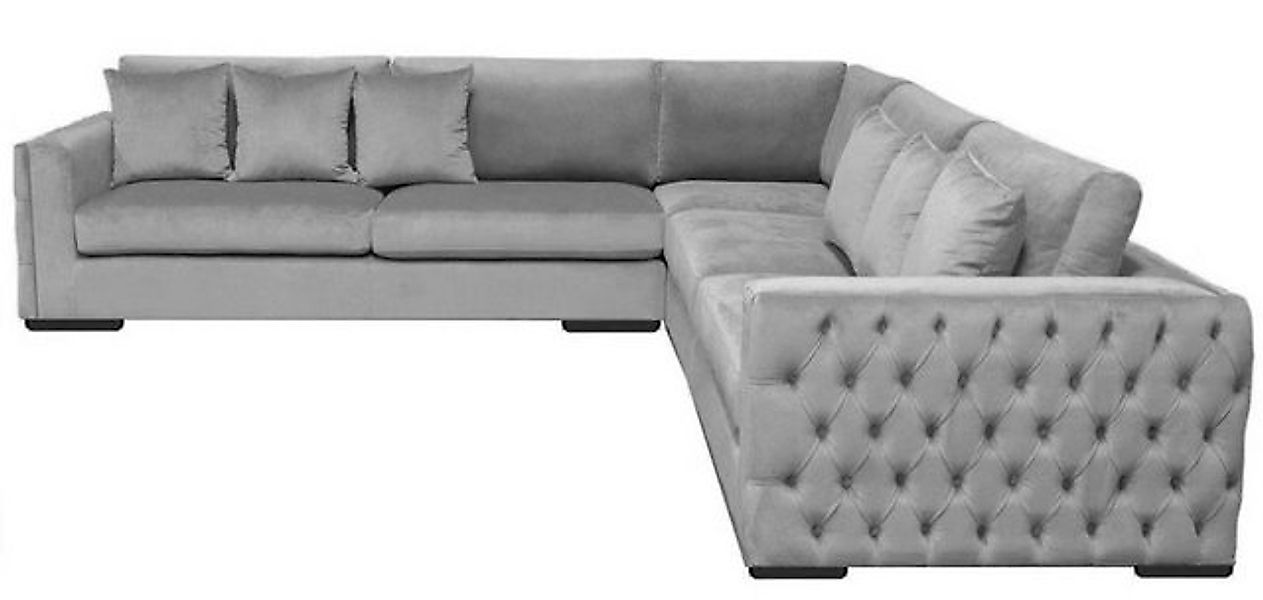 JVmoebel Ecksofa Grau Wohnlandschaft Couch Eckgarnitur Polster Kreative Möb günstig online kaufen