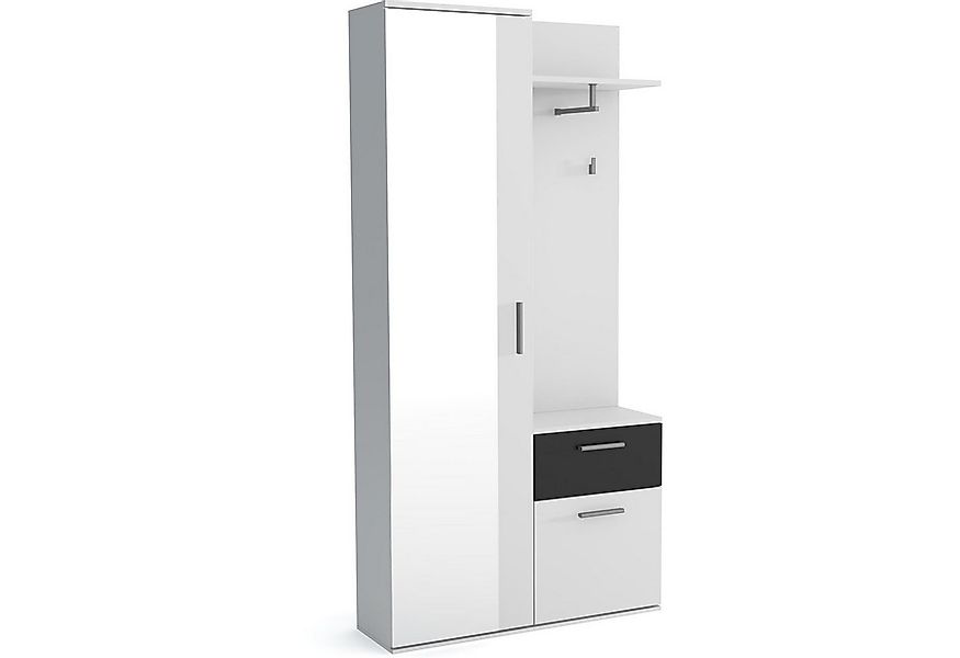 Beautysofa Kompaktgarderobe Justin (Schuhschrank, Kleiderhaken, Garderoben- günstig online kaufen