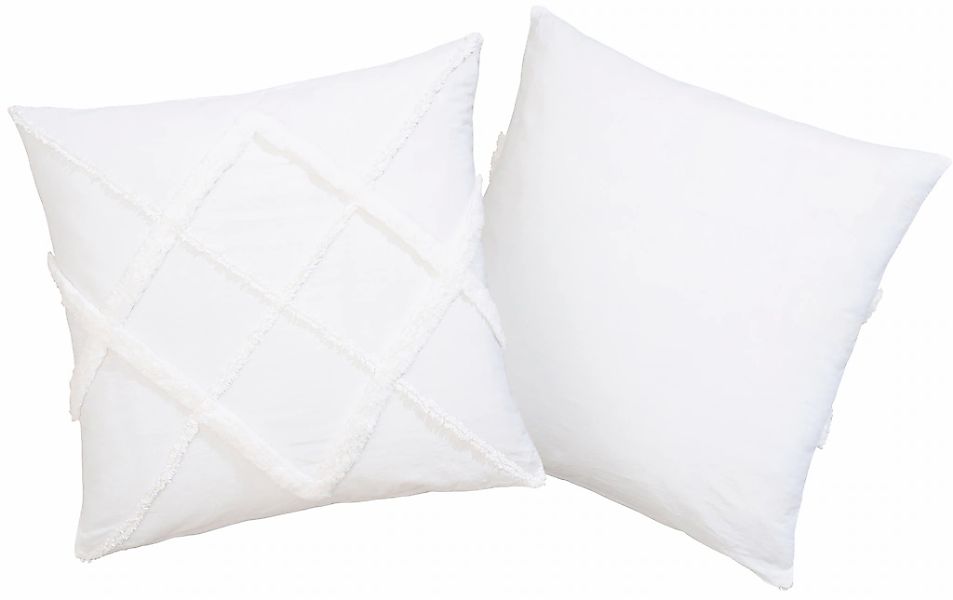 my home Dekokissen "Monnia" unifarben, Kissenhüllen ohne Füllung mit Reißve günstig online kaufen