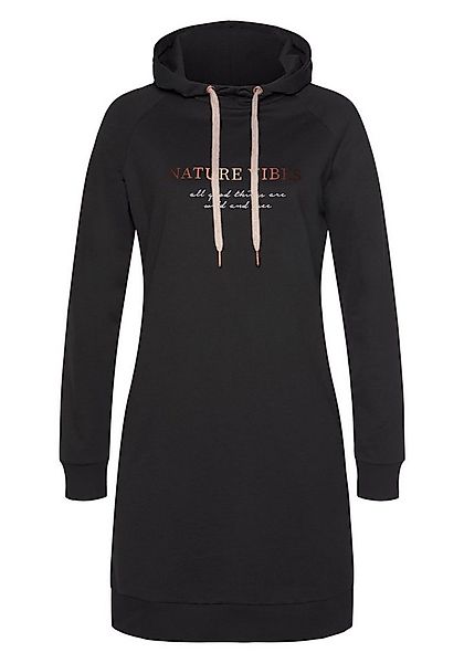 LASCANA Sweatkleid mit Kapuze und seitlichen Eingrifftaschen, Loungewear günstig online kaufen