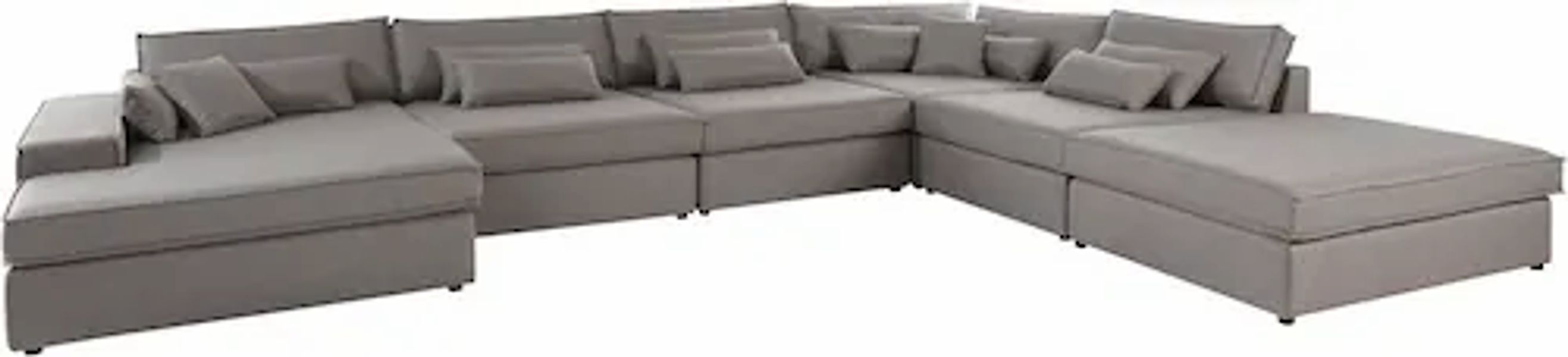 OTTO home Wohnlandschaft »Enid U-Form« 6 Teile, bestehend aus Modulen, in v günstig online kaufen