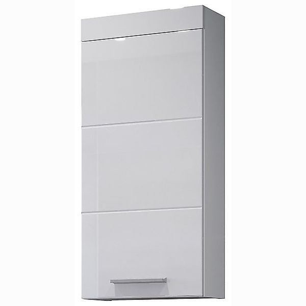 Lomadox Hängeschrank DENTON-19 Bad Schrank in weiß Hochglanz, 35x75x16 cm günstig online kaufen