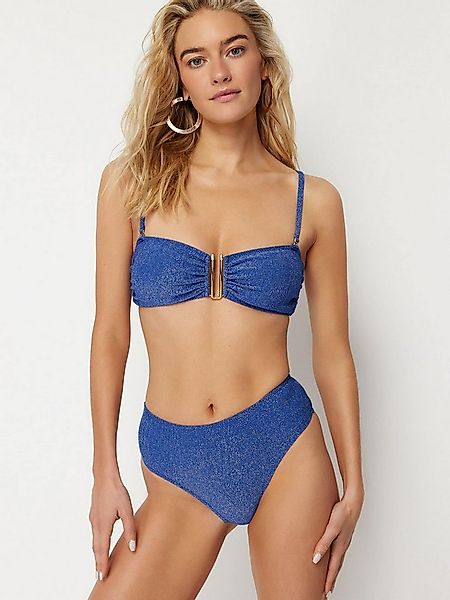 Trendyol Bandeau-Bikini-Top (1-St), Drapiert/gerafft günstig online kaufen