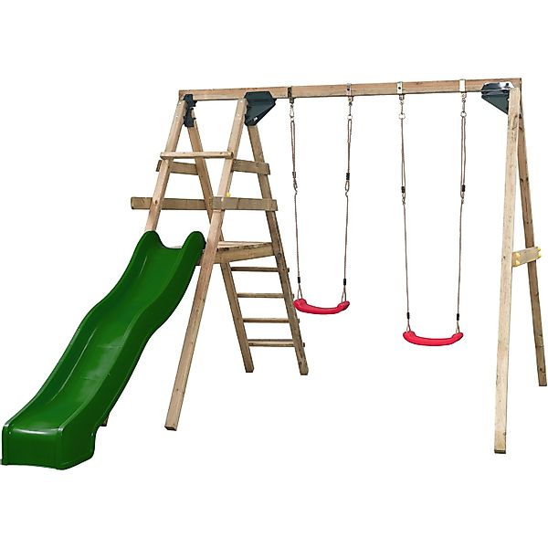 SwingKing Doppelschaukel Celina Grün 330 cm x 280 cm x 245 cm günstig online kaufen