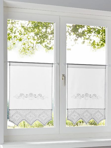heine home Scheibengardine Stangendurchzug 1 Stk. tlg. günstig online kaufen