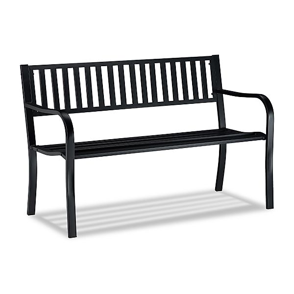 relaxdays Gartenbank mit Metallstrebe günstig online kaufen