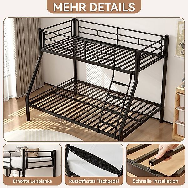 OKWISH Metallbett Etagenbett für Jugendliche, Erwachsene (Hochbett, Doppelb günstig online kaufen