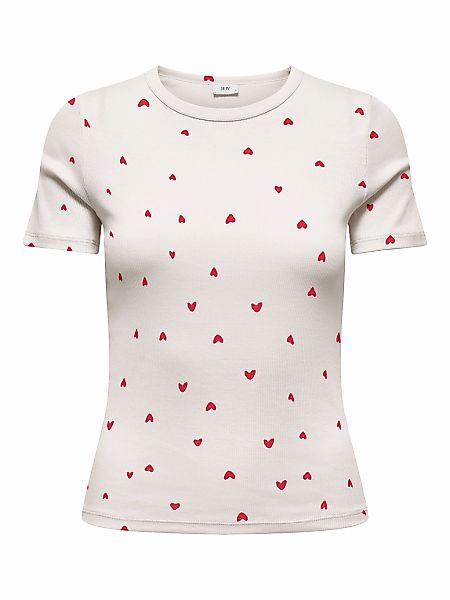 JDY Kurzarmshirt "JDYLUCKY S/S O NECK TOP JRS DIA" günstig online kaufen