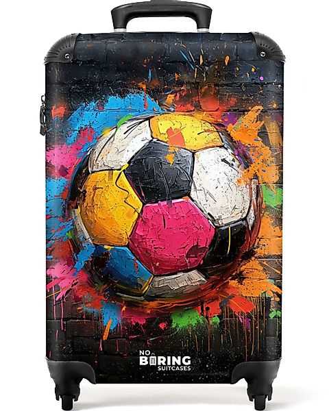 NoBoringSuitcases.com© Hartschalen-Trolley Graffiti-Fußball mit bunten Farb günstig online kaufen