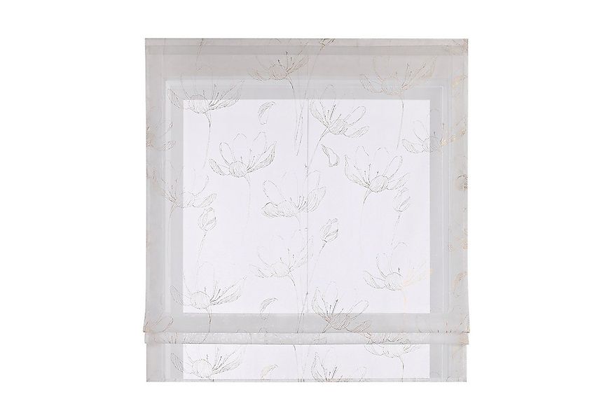 Joyswahl Raffrollo, mit Klettband, Küche Gardinen, Modern, mit Lotosmuster günstig online kaufen