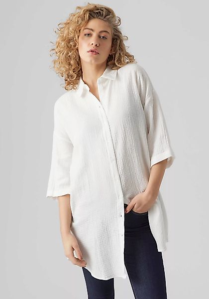 Vero Moda Hemdblusenkleid VMNATALI 3/4 LONG OVERSHIRT NOOS mit 3/4 Ärmel günstig online kaufen
