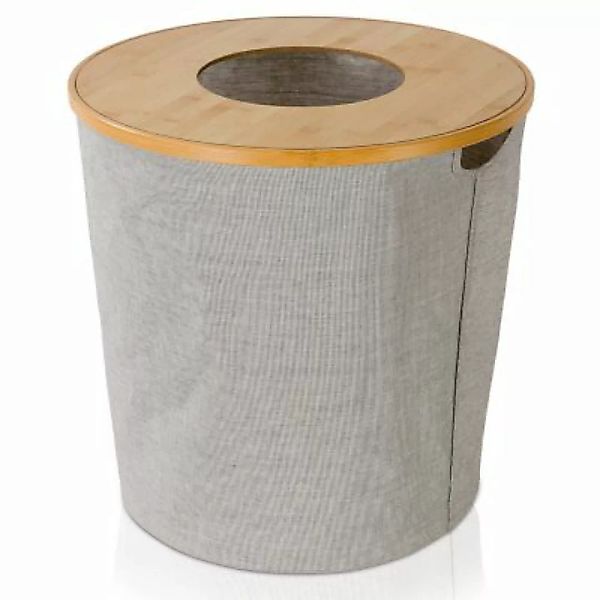 Möve Wäschekorb mit Deckel Bamboo braun Gr. 45 x 45 günstig online kaufen