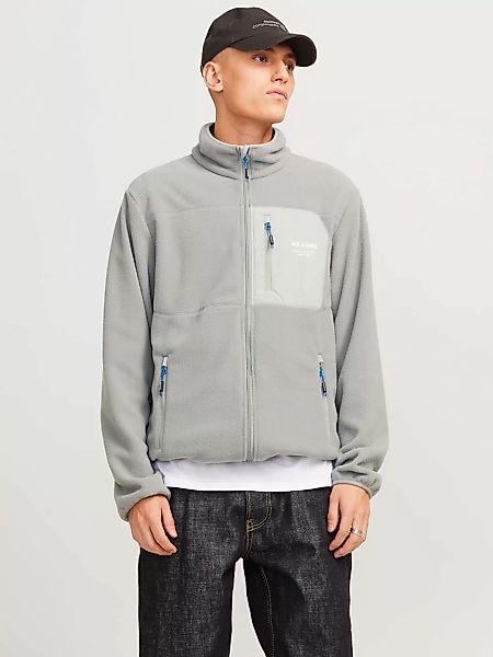 Jack & Jones Outdoorjacke "JJTHEO – Fleecejacke mit Stehkragen und Logoprin günstig online kaufen