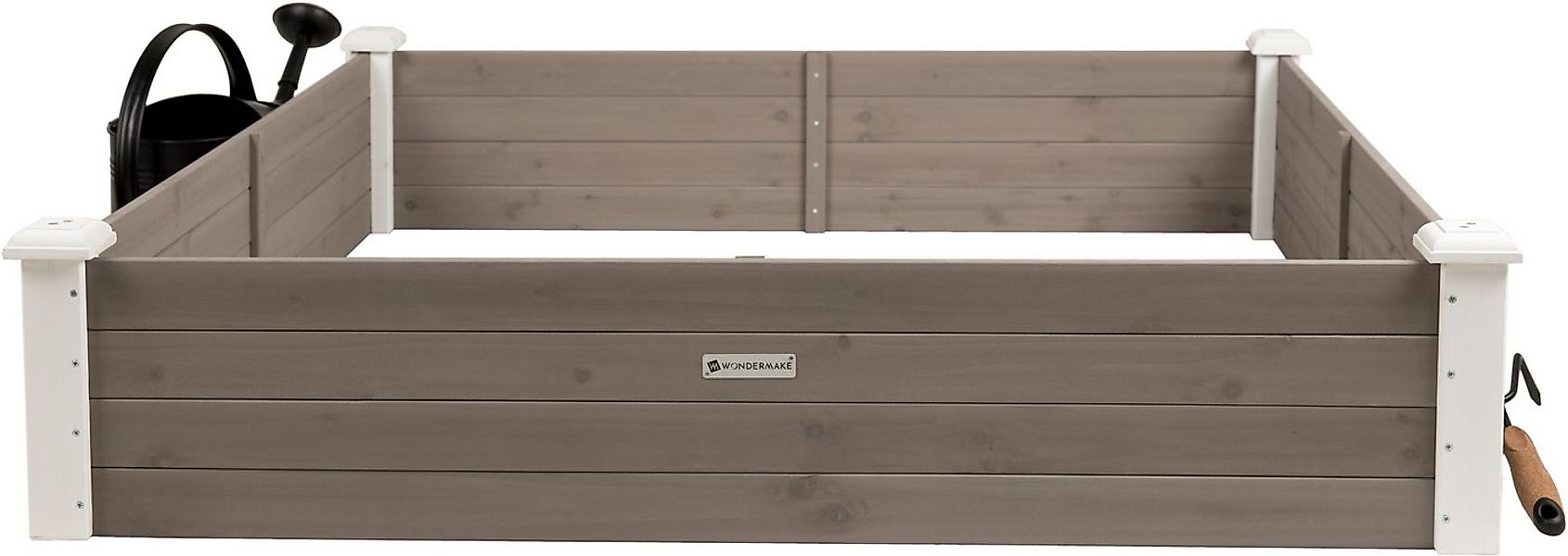 WONDERMAKE Hochbeet Umrandung aus Holz für Garten Terrasse groß, Pflanzbeet günstig online kaufen