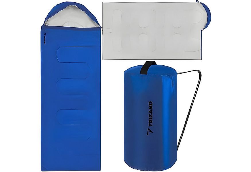 Trizand Deckenschlafsack Schlafsack Mumienschlafsack Outdoor Camping blau, günstig online kaufen