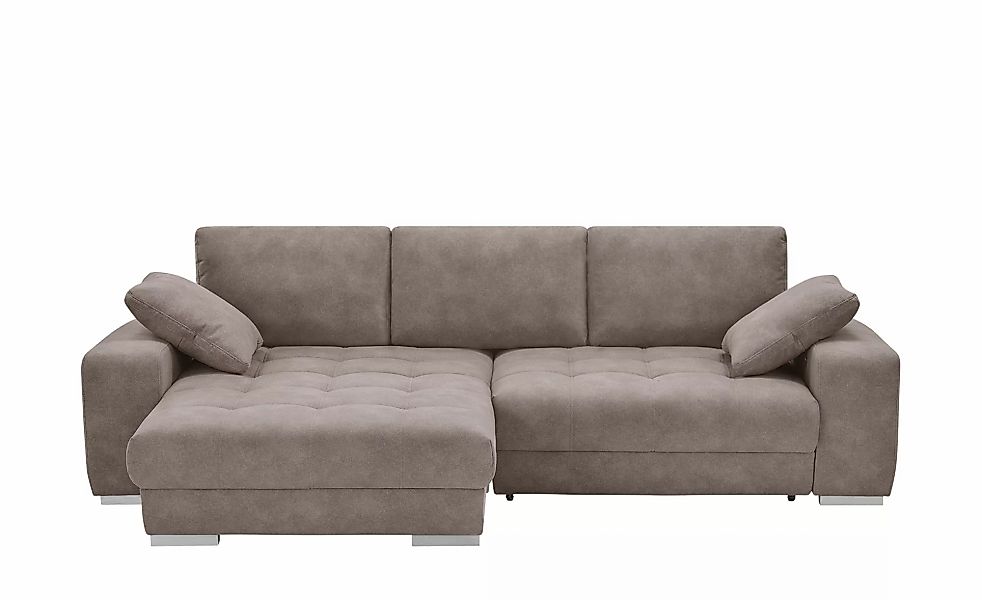 bobb Ecksofa  mit pflegeleichtem Bezugsstoff  Caro II  ¦ braun ¦ Maße (cm): günstig online kaufen