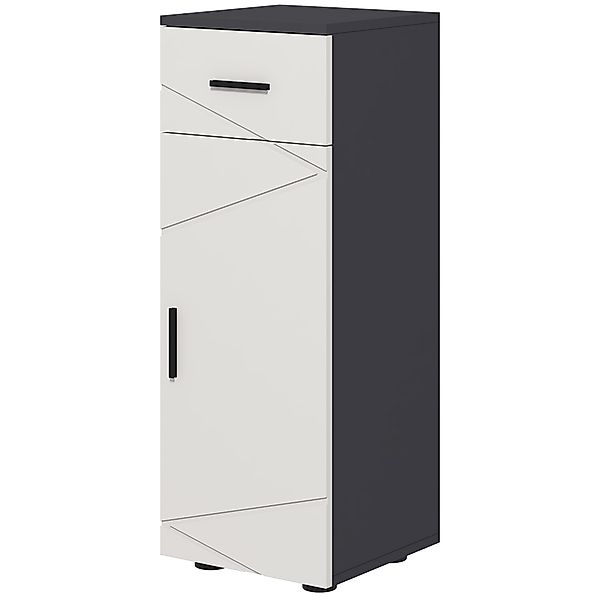 kleankin Badezimmerschrank mit Schublade und 2 Verstellbaren Schrankfächern günstig online kaufen
