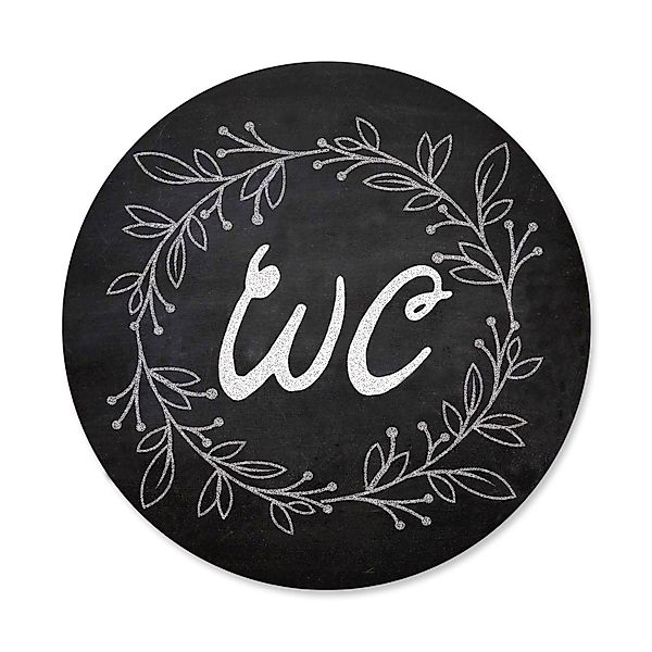 Logbuch-Verlag Dekofigur Badezimmer Türschild schwarz WC-Schild günstig online kaufen