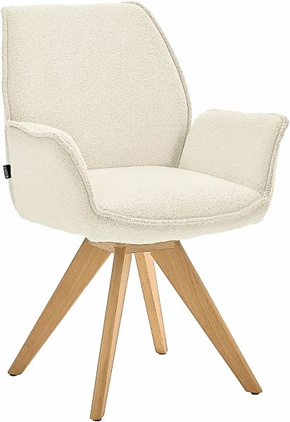 Musterring Esszimmerstuhl "Tiama", (Set), 2 St., Bouclé, Stativgestell Eich günstig online kaufen