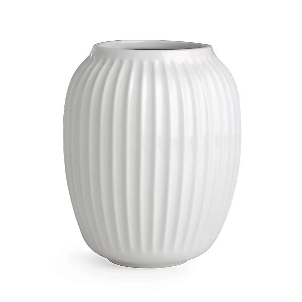 Kähler - Hammershøi Vase H 20cm - weiß/H 20cm / Ø 16,5cm günstig online kaufen