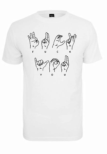 MisterTee T-Shirt MisterTee Herren FU Sign Language Tee (1-tlg) günstig online kaufen
