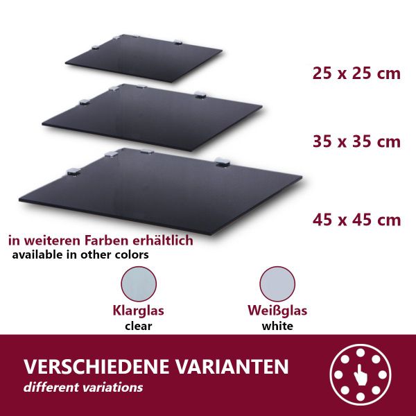 HOOZ Tischplatte Eckregal aus Sicherheitsglas mit günstig online kaufen