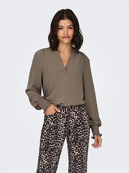 ONLY Blusenshirt ONLMETTE V-NECK LS SMOCK TOP NOOS WVN günstig online kaufen