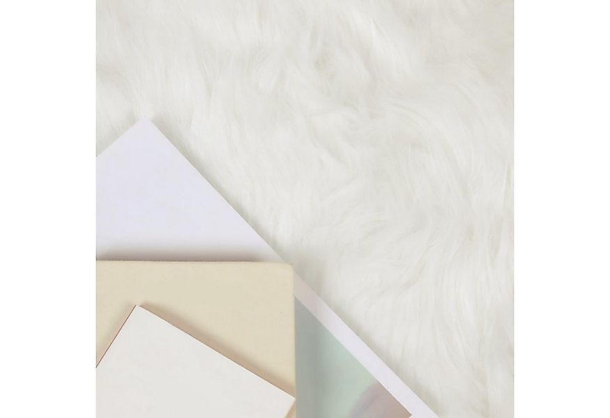 vidaXL Teppich Kunstschaffell Teppich Tafalla Weiß 60 x 90 cm Polyester, Un günstig online kaufen