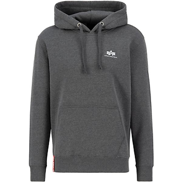 Alpha Industries  Sweatshirt Basic Hoodie SL - charcoal heather/white günstig online kaufen