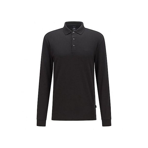 HUGO Poloshirt Poloshirt langarm für Herren in schwarz (1-tlg) günstig online kaufen