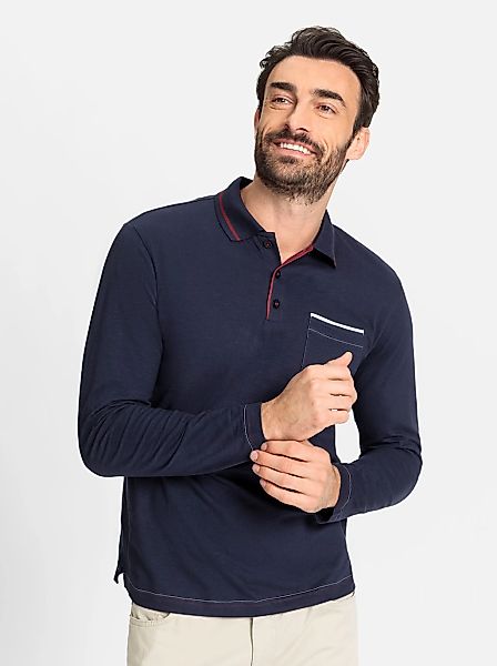 Marco Donati Poloshirt "Langarm-Poloshirt", 1 Stk. günstig online kaufen