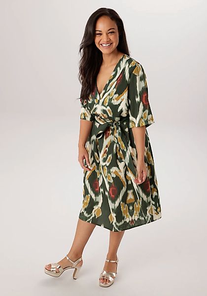 Aniston PLUS Blusenkleid Eingrifftaschen mit dekorativer V-Ausschnitt - NEU günstig online kaufen