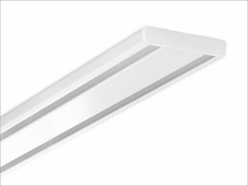 Good Life Gardinenschiene "Samu" 2 läufig-läufig Fixmaß extra flache Alu-Sc günstig online kaufen